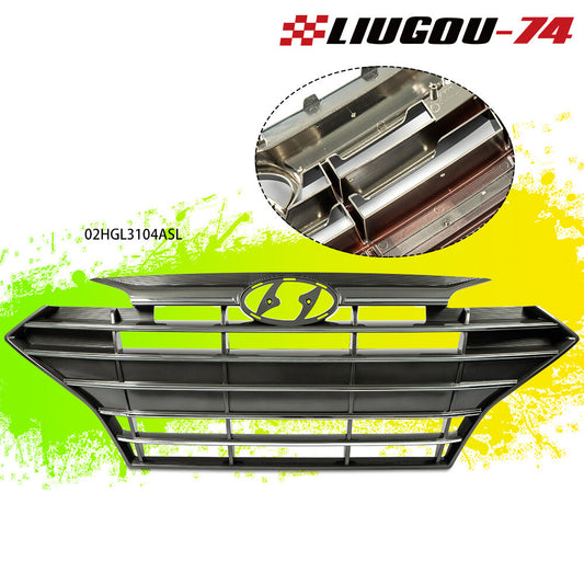 Fits 2019 for Hyundai for Elantra Sedan Front Bumper Upper Grille with for CHRome Trim - v