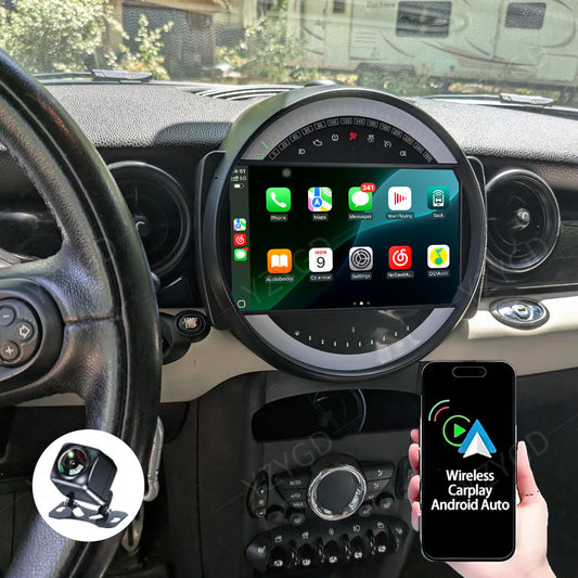 Android Car Radio CarPlay for BMW for Mini Cooper R56 2007-2013 Stereo GPS BT Screen