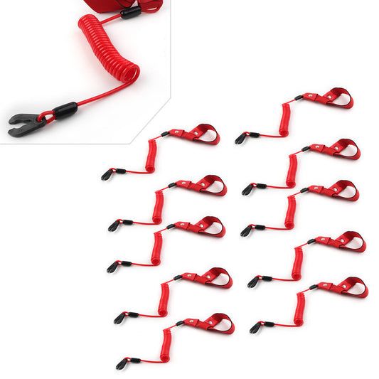 Stop Kill Key Floating Safety Wrist Lanyard Fit for Yamaha Jet Ski Wave Runner 10pcs Q
