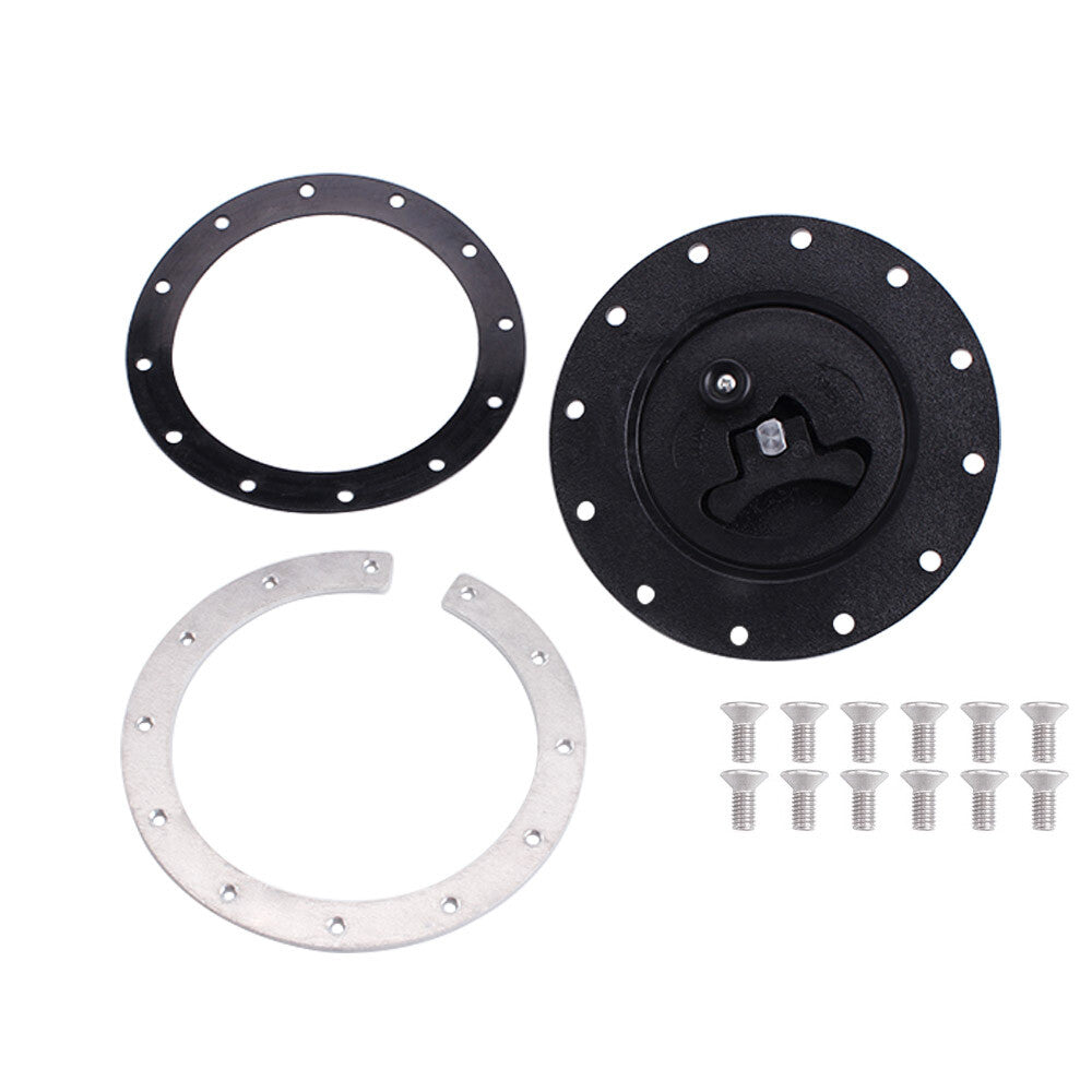Replacement Fuel Cell Gas Tank Filler Cap + Filler Plate + Fittings Black Q