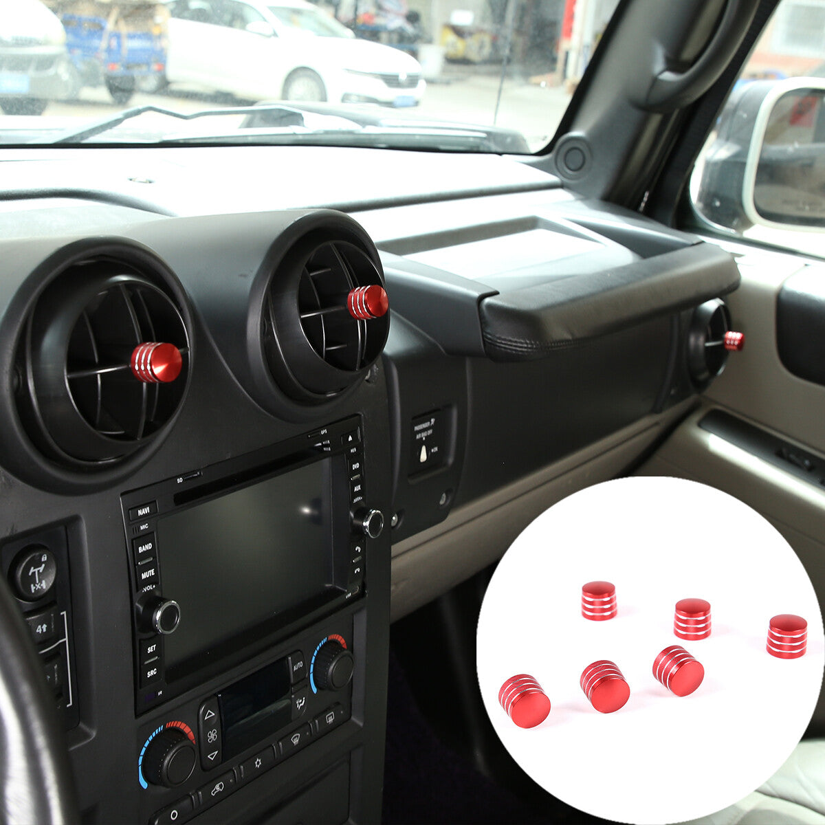 Carbon fiber ABS front grille cover V-shaped logo ring decoration suitable for Alfa Romeo Giulia- v