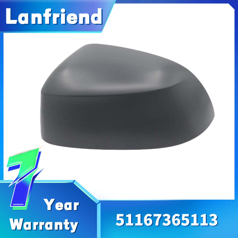 51167365113 Driver Side Mirror Cover Fit for BMW X3 X5 X6 F15 F16 F26 E82 Black