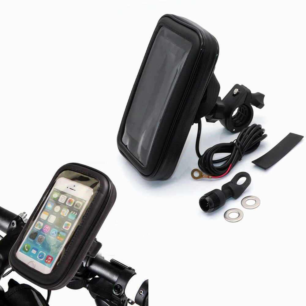 Moto Multifunction Mobile Phone Stand Holder Navigation Bracket Waterproof bag Q