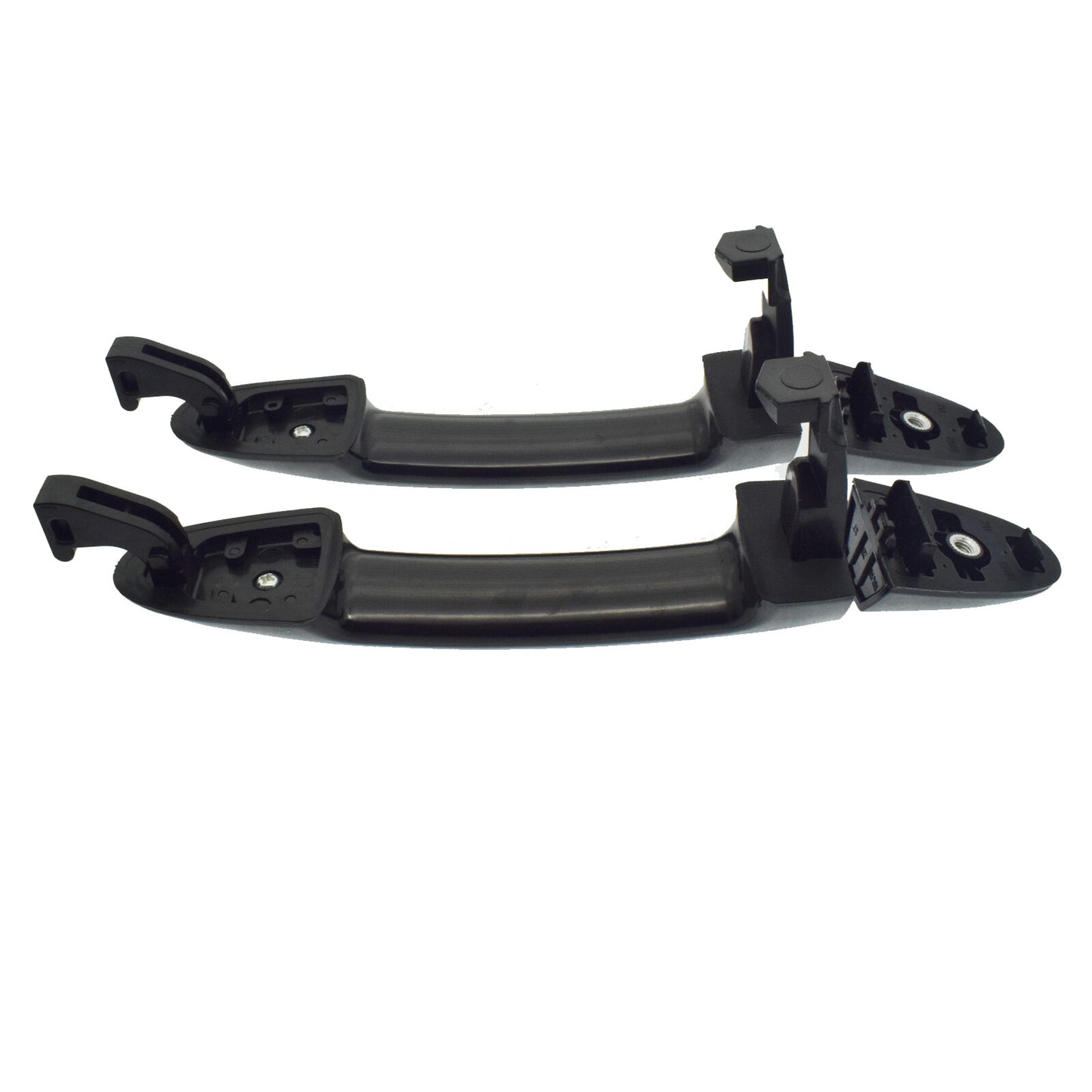 2-pack rear exterior door handles, chrome black, suitable for Hyundai Santa Fe 2007-2012. n