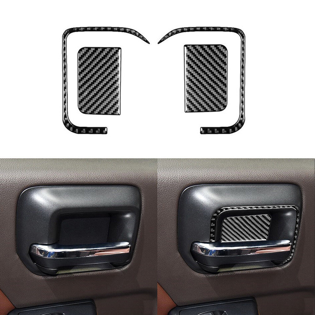 Carbon Fiber Storage Box Panel Cover Trim Sticker For 5 F10 2011-2017 v