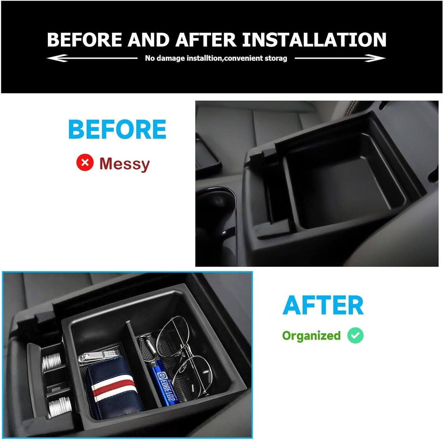 Suitable for 2023-2024 for GMC for Canyon cab console armrest storage box storage accessories. n