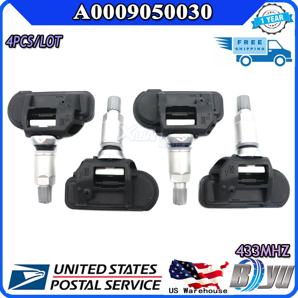 A0009050030 new TPMS Tire Pressure Sensors (4 Units) for Mercedes-Benz W204, W205, C204
