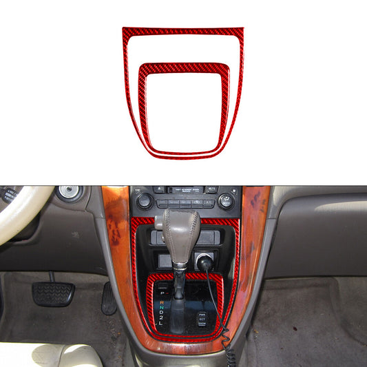 Red Carbon Fiber Above Radio Accent TCS Cover For Colorado 2004-12/ for Canyon 05-12 v