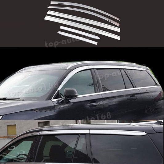 for Lincoln Aviator 2020-2024 silver Window Visors Sun Rain Guard Vent Deflector
