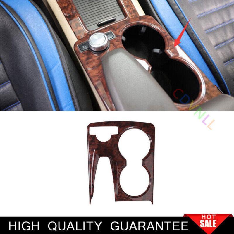 for Mercedes-Benz GLK 2009-2015 Agate Wood Gear Shift Water Cup Panel Cover Trim