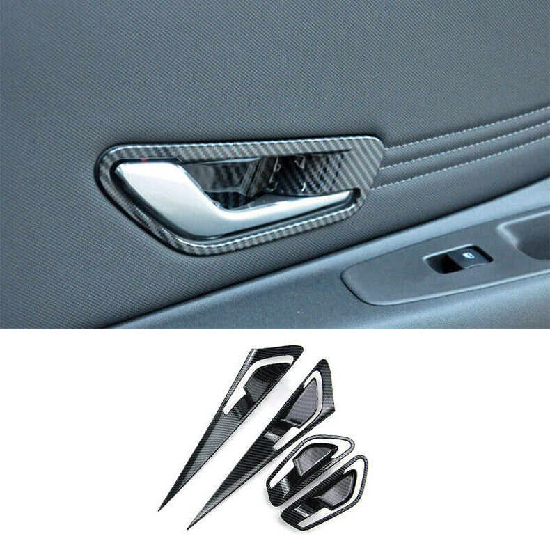 for Hyundai for Elantra 2021-2024 Carbon Fiber Car Door Handle Bowl frame Cover Trim