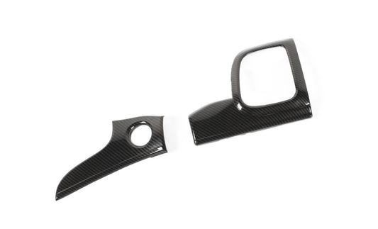 for Jeep Grand Cherokee RHD 14+ Center Console Dashboard Cover Trim Carbon Look