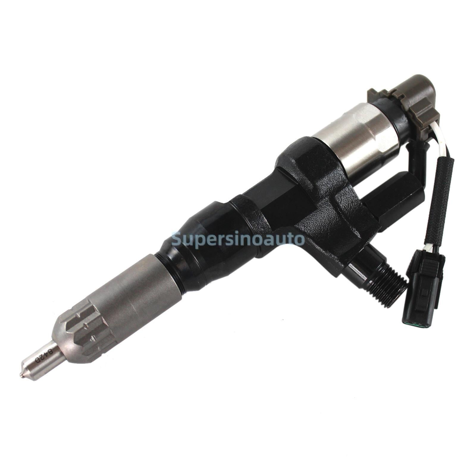 6x Fuel Injectors 095000-6593 VH23670E0012 for Hino J08E Kobelco SK200-8 SK350-8