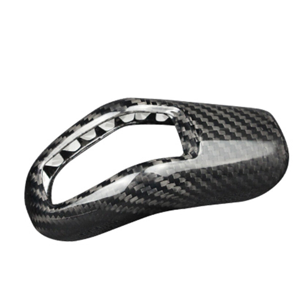Gear Shift Knob Cover Trim Carbon Fiber for Land Rover for Range Rover Sport 2014-17