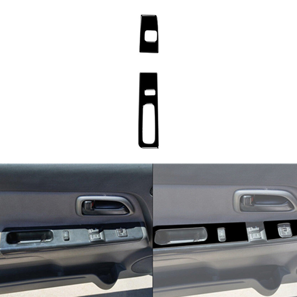 Red Carbon Fiber Headlight Control Frame Cover Trim For Tacoma 2016-2021 v