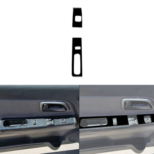 Red Carbon Fiber Headlight Control Frame Cover Trim For Tacoma 2016-2021 v