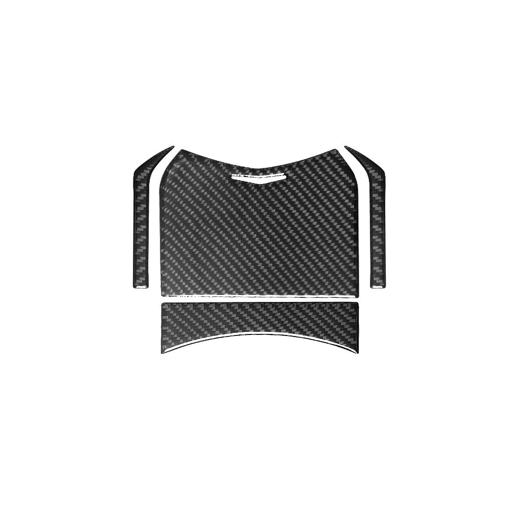 for Audi A4 2017-2019 Carbon Fiber Door Interior Handle Panel Cover Trim Sticker v