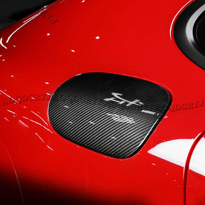 for Porsche for Cayenne 2019-2023 Oil Fuel Cap Gas Tank Cover Trim Dry Carbon Fiber