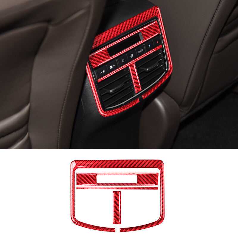 Red Carbon FiberGear Shift Panel Cover Trim Sticker for Camry 2007-2011 v