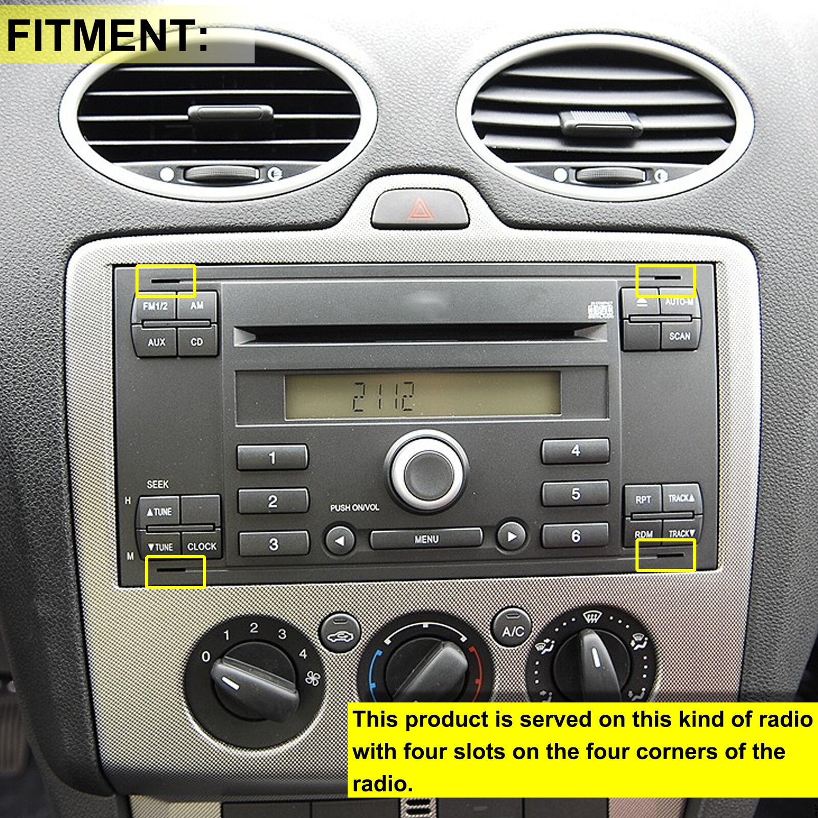 4pcs. Car Radio Stereo Release CD Removal Key Tool for Ford Focus Fiesta C-Max