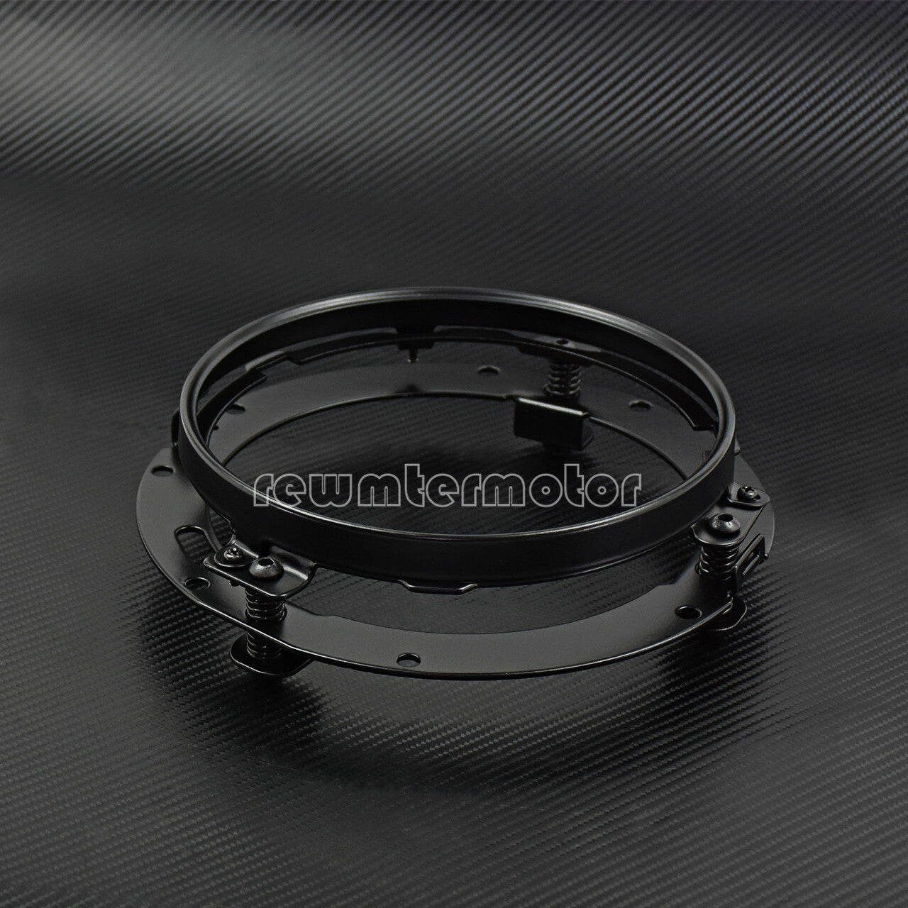 7 Black Headlight Mounting Ring Bracket Fit for Harley Touring Softail 94-2013