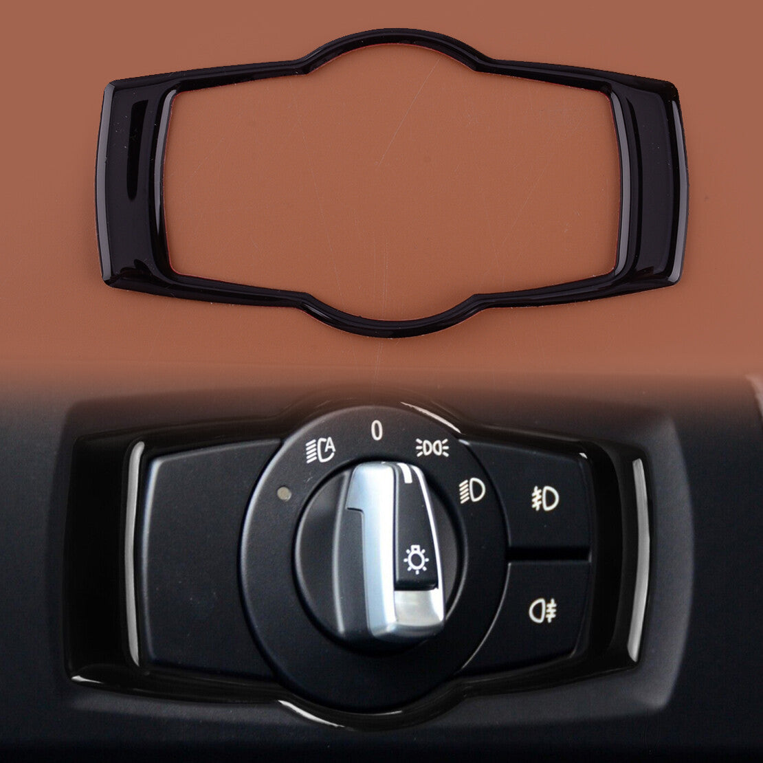 Headlight Switch Frame Cover Trim Fit for 3 E90 E92 E93 2005-2012 v