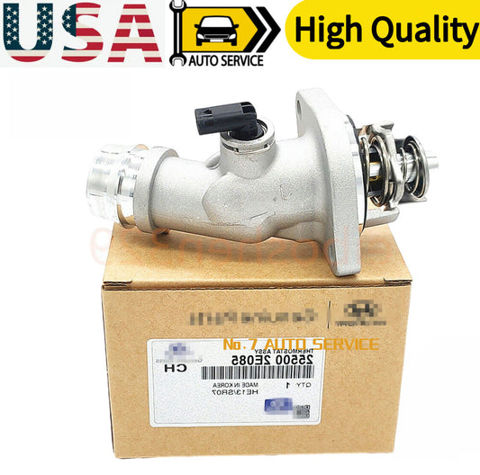 Engine Coolant Thermostat Assembly for Hyundai for Elantra for Kia Kona 2.0L 25500-2E085