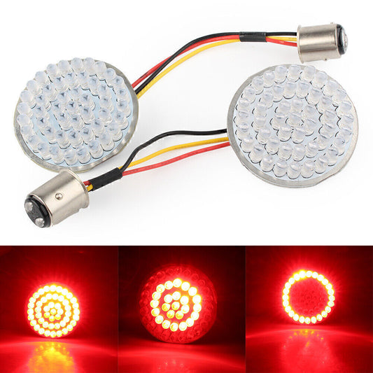 2 Style LED Turn Signal Light Insert Bulb Fit for Harley Touring Cafe Racer