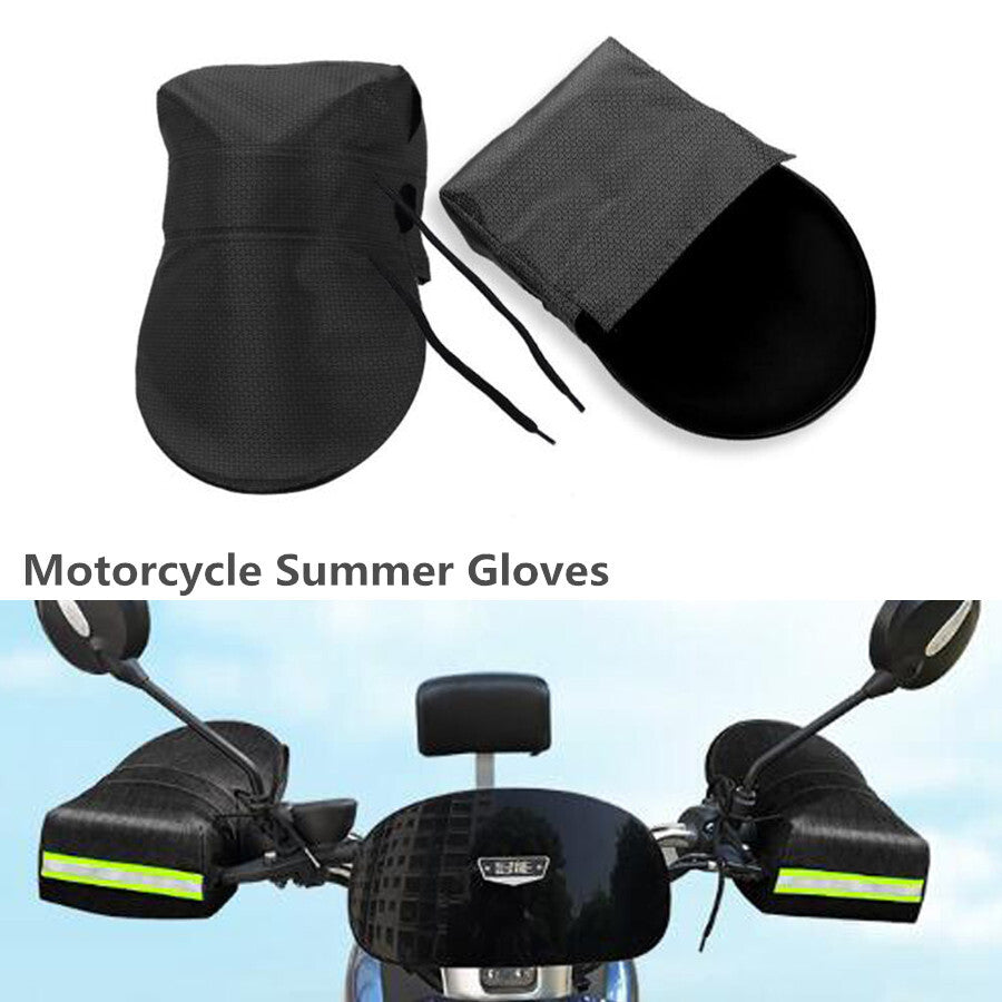 Motorcycle gloves, summer UV-protective gloves, suitable for use with bicycle handlebar covers. n