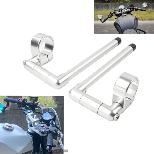 52MM Cafe Racer Bars 7/8 Universal Clip-On Handlebar Fork Tube Motorcycle