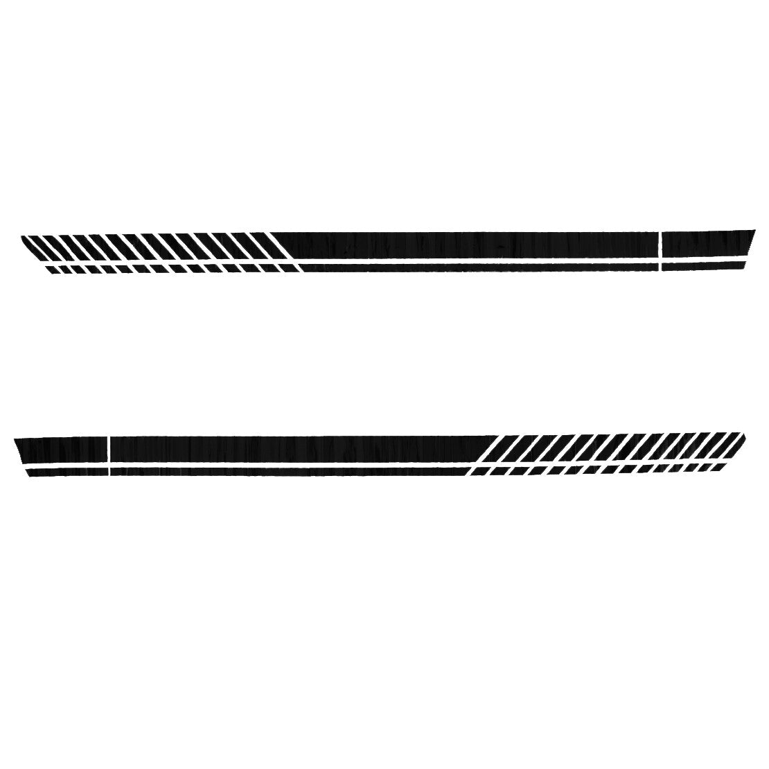 Pair Side Door Fender Skirt Racing Stripes Decal Sticker Fit for for Mustang zy v