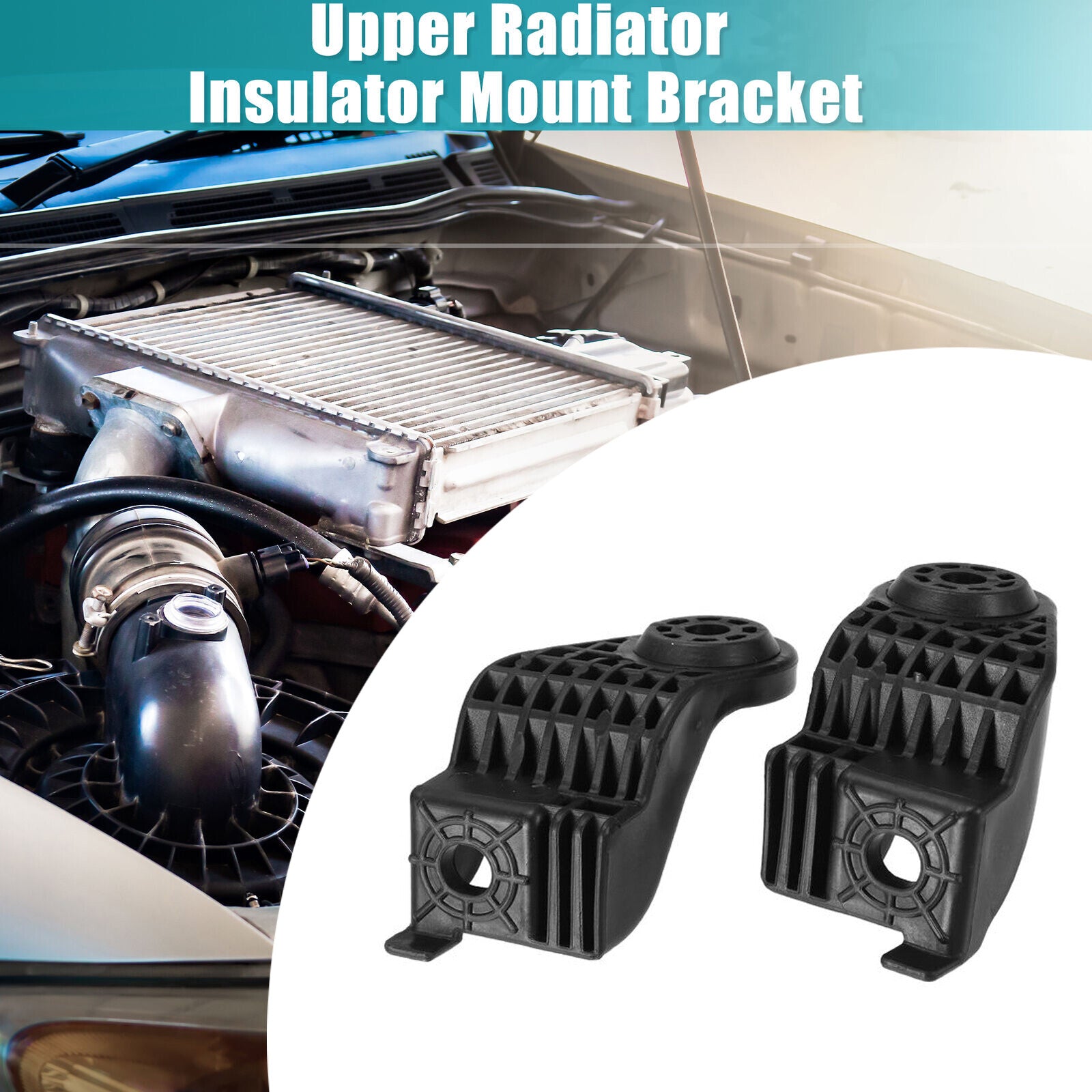 2pcs Upper Radiator Insulator Mount Bracket for GMC Terrain 18-21 OE 84981711