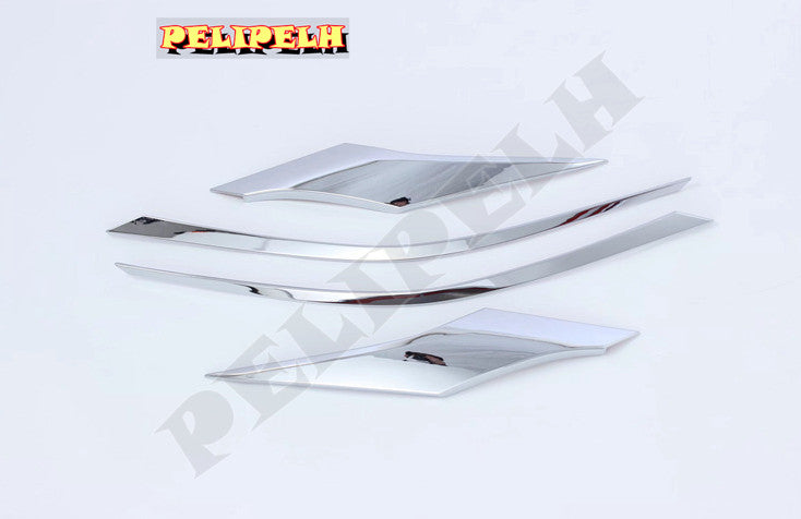 4x chrome ABS Front Headlamps Light Brow Trim Fit For 2021-2023 Toyot@a for Sienna n