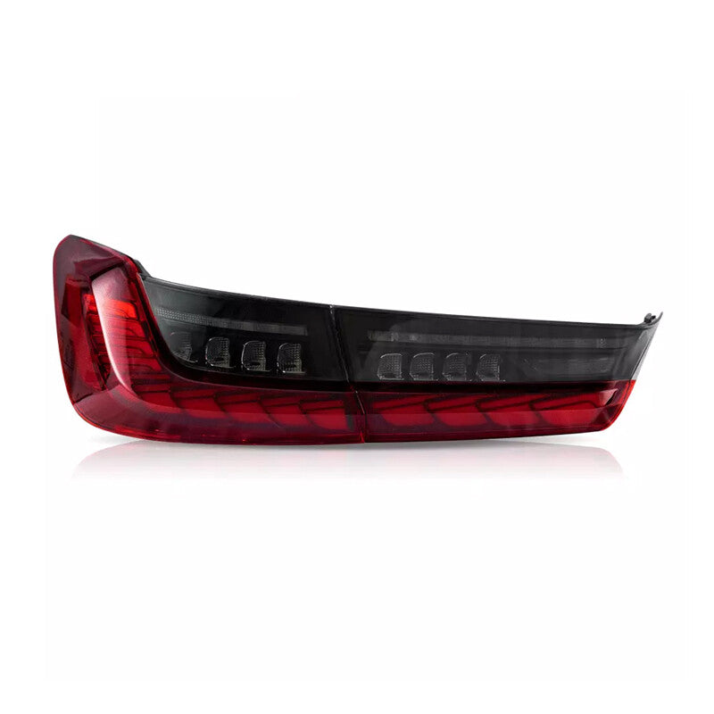 LHRH Red Style OLED Taillights for 2019-22 for BMW 3 Series G20 G80 M3 with Start-up