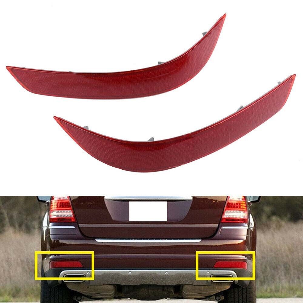 L & R Rear Bumper Reflector Red for Mercedes W164 GL350 GL450 GL550 2010-2012 Q