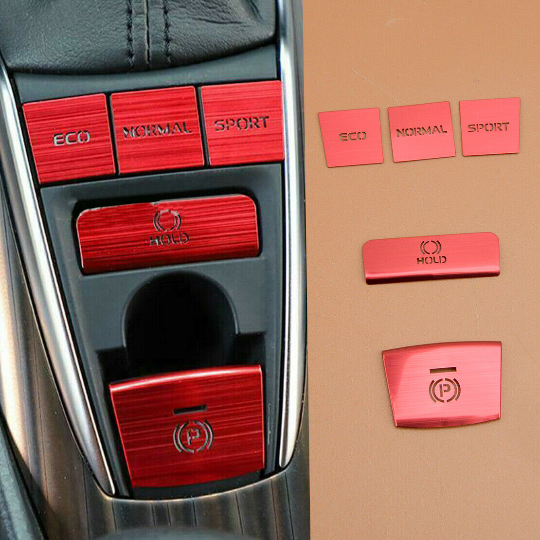 5x transmission accessories function button cover fits for Toyota for Camry 2018-2021