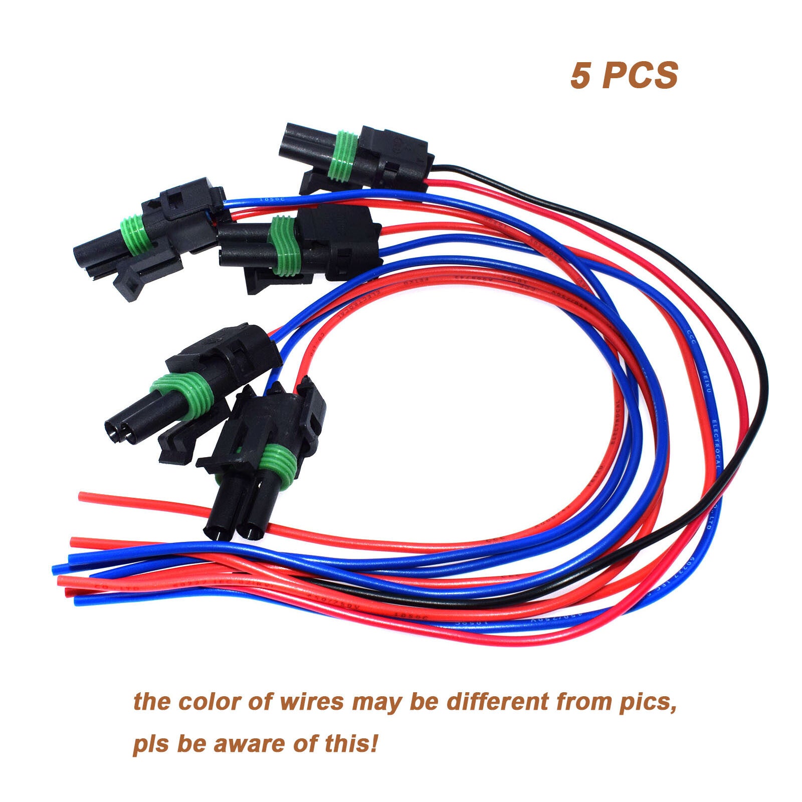 5-pack T56 spare lamp connectors with wiring ends suitable for universal LT1 LS1 lamp transmission - n