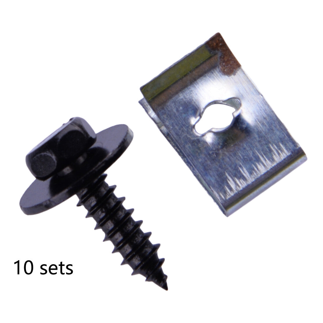 20pcs Bumper Splash Shield Guard Under Engine Cover U-nut Clips Screws Rivet Kit