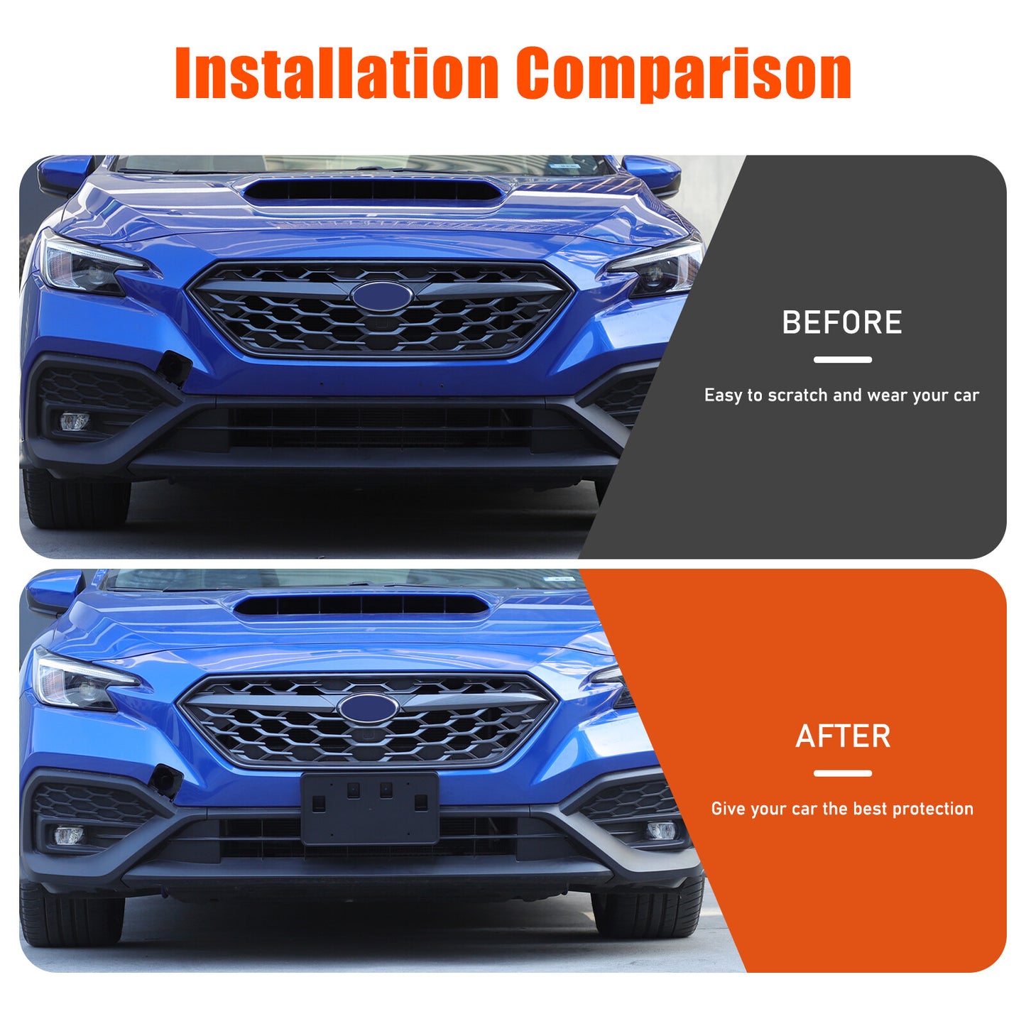 Front bumper license plate bracket support bracket for Subaru WRX STI 2022+- n