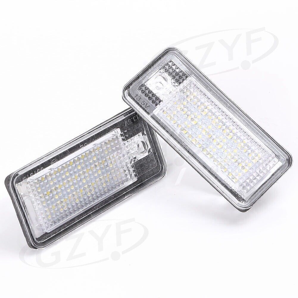 for Audi A3 A4 A5 A6 for A8 Q7 Error 18-SMD White LED License Plate Light
