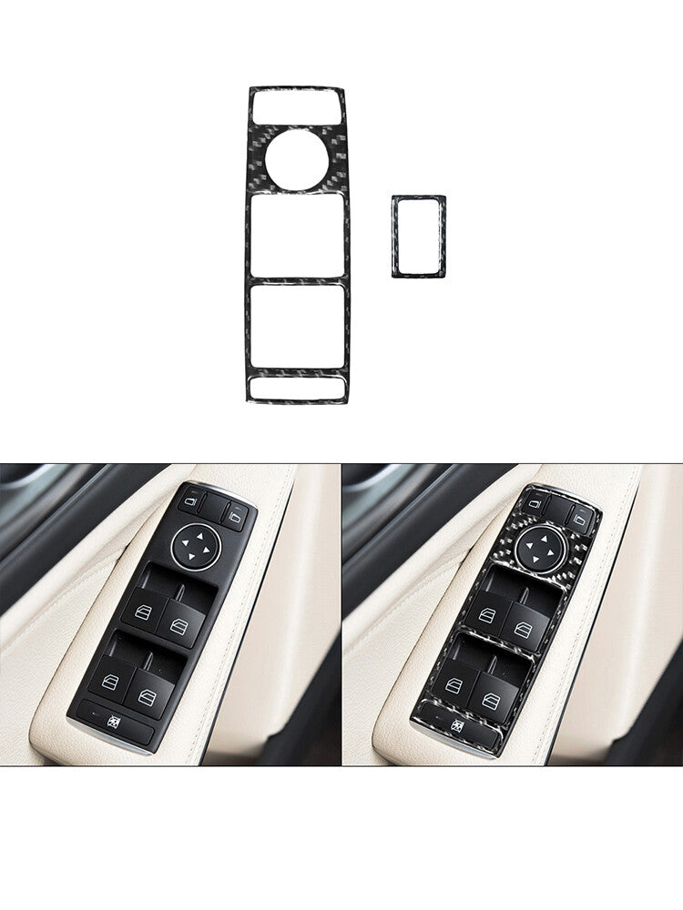 Carbon Fiber Hazard light Inner Outer Frame Trim Cover for KIA Sedona 2015-2016 v