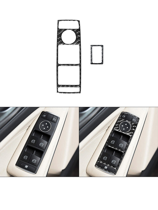 Carbon Fiber Hazard light Inner Outer Frame Trim Cover for KIA Sedona 2015-2016 v