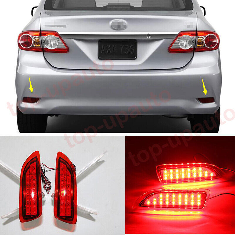 for Toyota for Corolla 2011-13 LED Rear Bumper Fog Lamps Brake Lamp Signal Light Kit