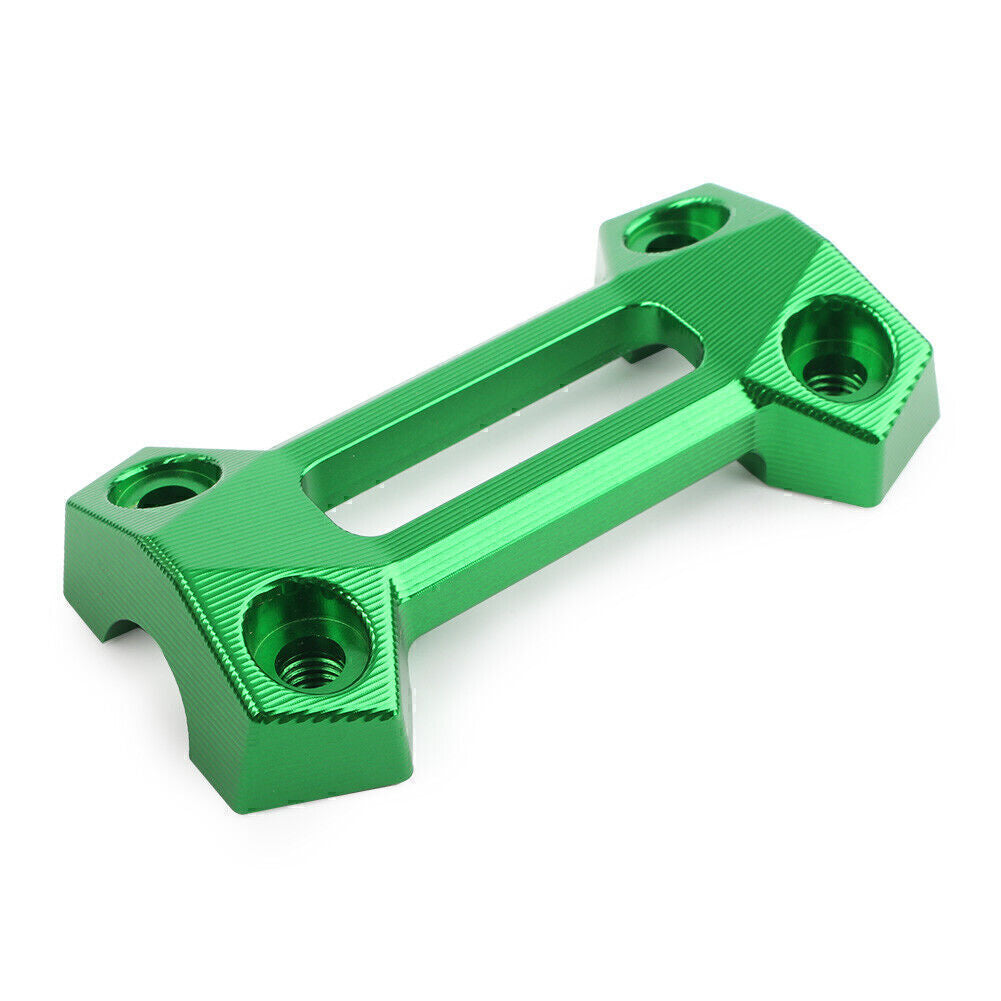 HandleBar Fat Bar Riser Mount Clamp Top Cover for Kawasaki Z900 2017-2022 Green Q