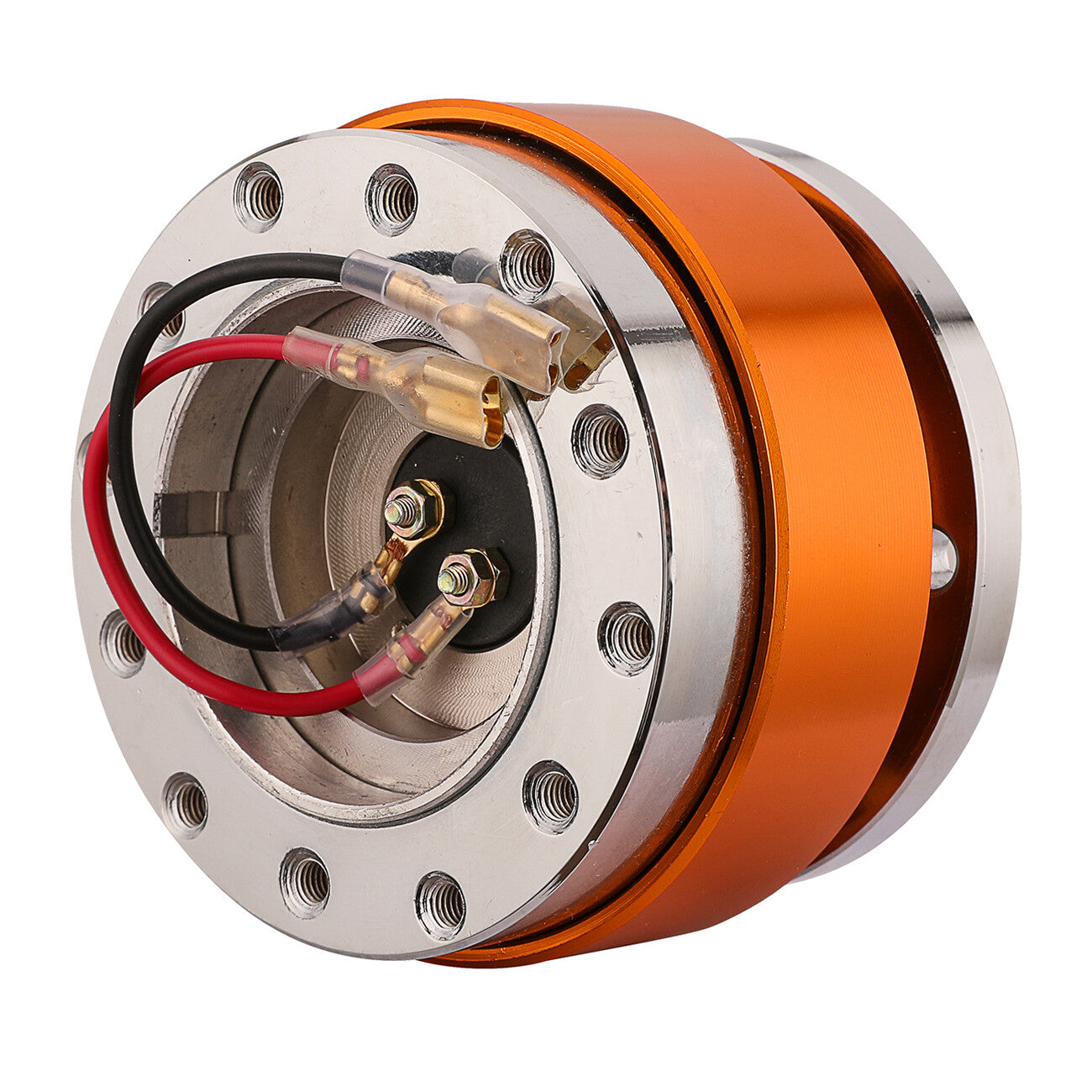 Universal Orange Steering Wheel Quick Release Hub Race Adapter Snap Off Boss Kit