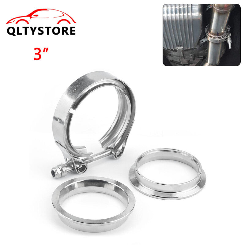 3 3 Inch Stainless Steel V-Band Flange Clamp Kit for Turbo Exhaust Pipes