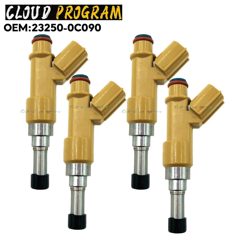 4pc New Fuel Injectors 23250-0C090 FOR 2002-2014 - Tundra v