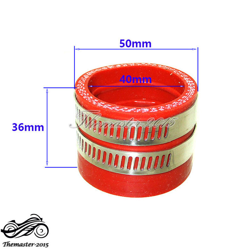 40mm Carburetor Intake Manifold Adapter Boot Sleeve Joint Q