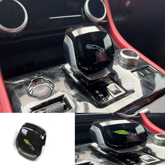 Console Gear Shift Knob Lever Replace Black Crystal Glas for Jaguar F-PACE 21-23