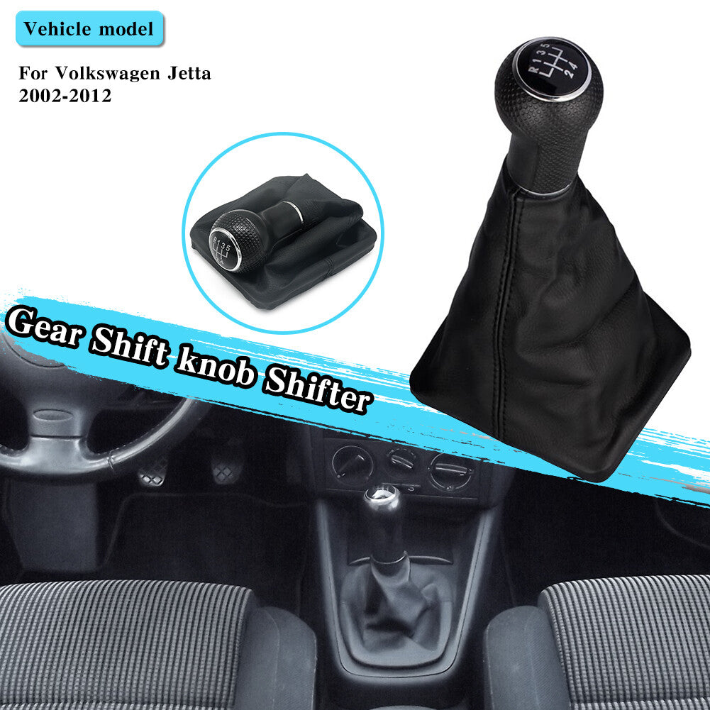 5 Speed Gear Shift Knob Lever Shifter Gaiter Boot for VW for Jetta 2002-2012 Q